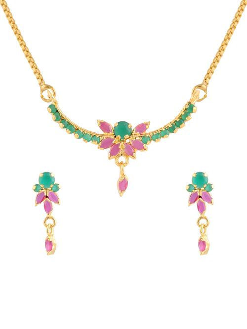 parijaat cz pendant for women - 12802749 - Very Small Image - 1