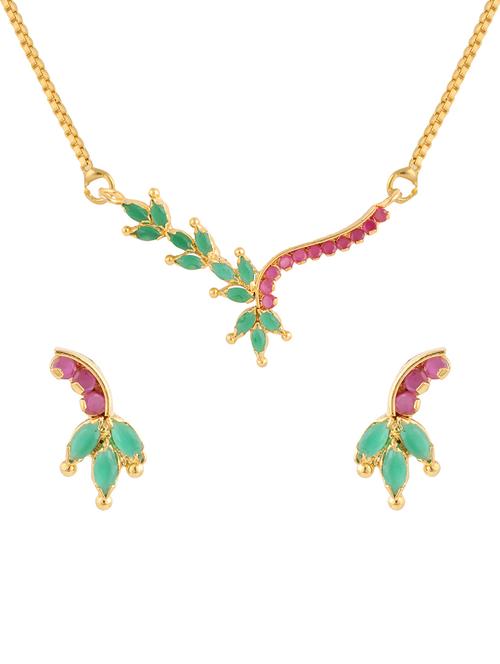 parijaat cz pendant for women - 12802759 - Very Small Image - 1