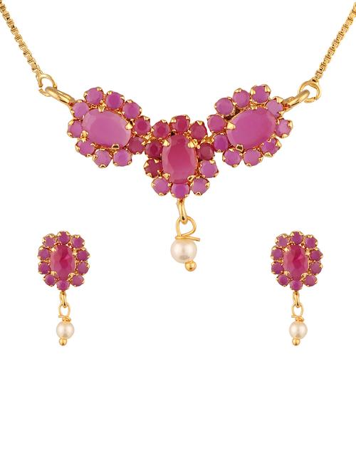 parijaat cz pendant for women - 12802761 - Very Small Image - 1