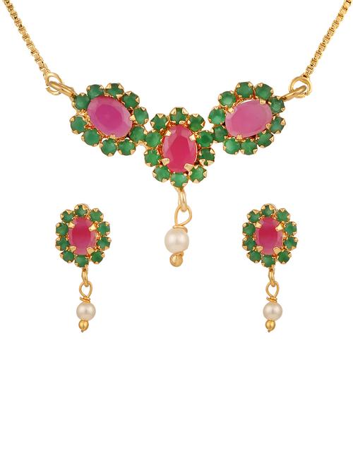 parijaat cz pendant for women - 12802763 - Very Small Image - 1