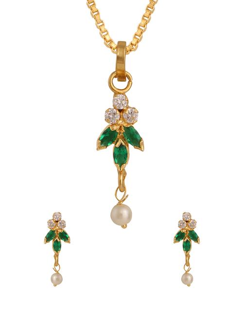 parijaat cz pendant for women - 12803052 - Very Small Image - 1