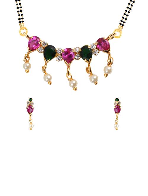 parijaat cz mangalsutra for women - 12803157 - Very Small Image - 1