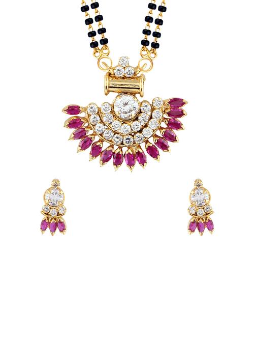parijaat cz mangalsutra for women - 12803172 - Very Small Image - 1
