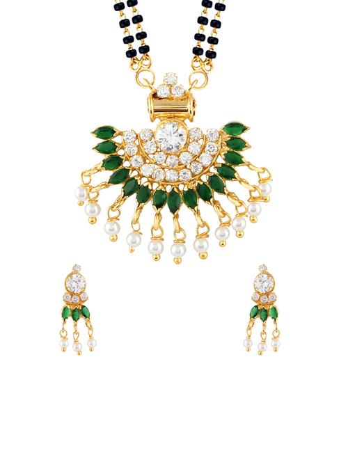 parijaat cz mangalsutra for women - 12803182 - Very Small Image - 1