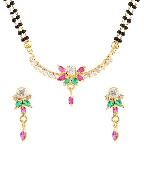 parijaat cz mangalsutra for women - 12803303 - Very Small Image - 1