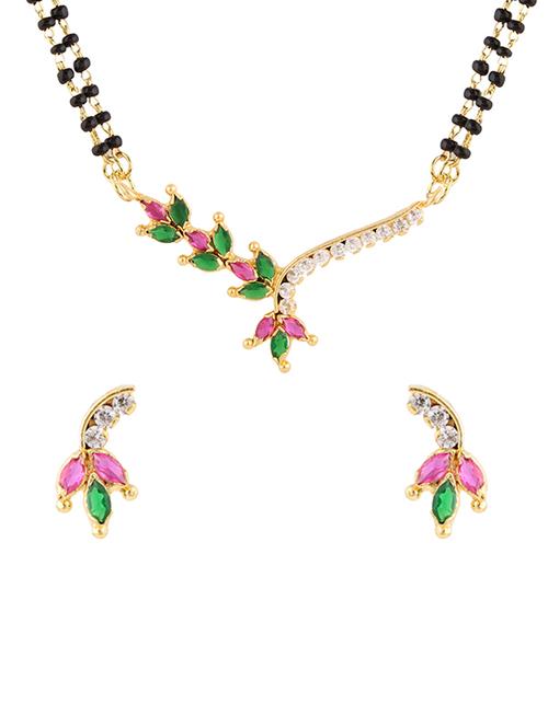 parijaat cz mangalsutra for women - 12803313 - Very Small Image - 1