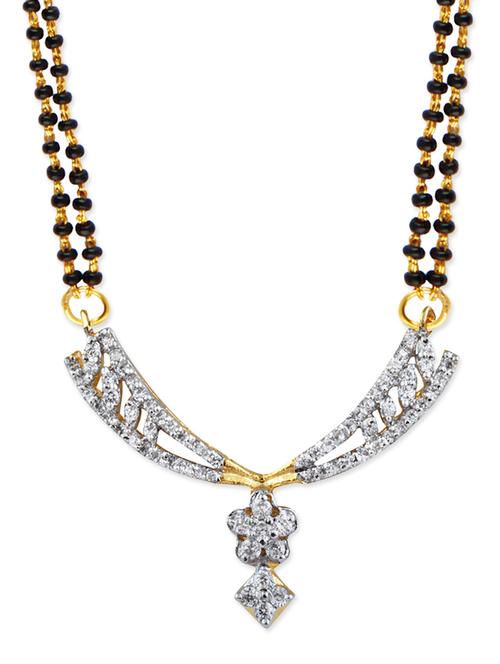 parijaat cz mangalsutra for women - 12803540 - Very Small Image - 1