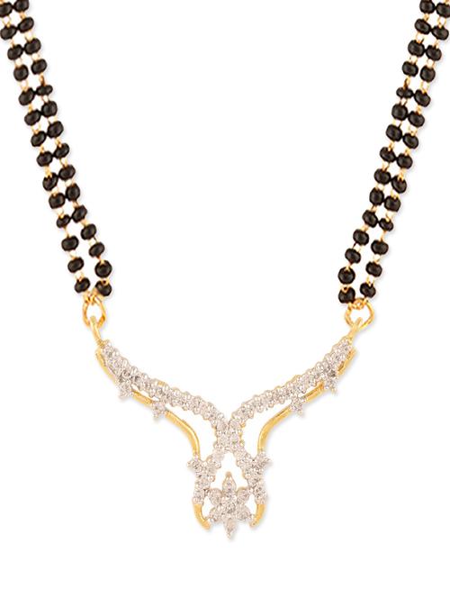 parijaat cz mangalsutra for women - 12803558 - Very Small Image - 1