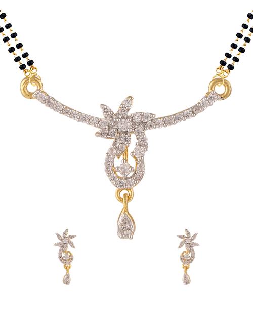 parijaat cz mangalsutra for women - 12803612 - Very Small Image - 1
