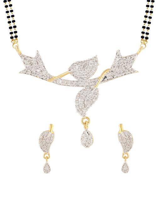 parijaat cz mangalsutra for women - 12803660 - Very Small Image - 1