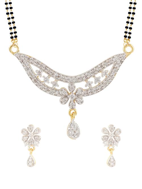 parijaat cz mangalsutra for women - 12803672 - Very Small Image - 1