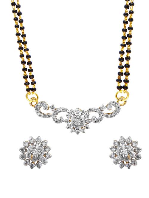parijaat cz mangalsutra for women - 12803692 - Very Small Image - 1