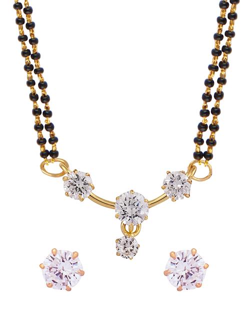 parijaat cz mangalsutra for women - 12803698 - Very Small Image - 1
