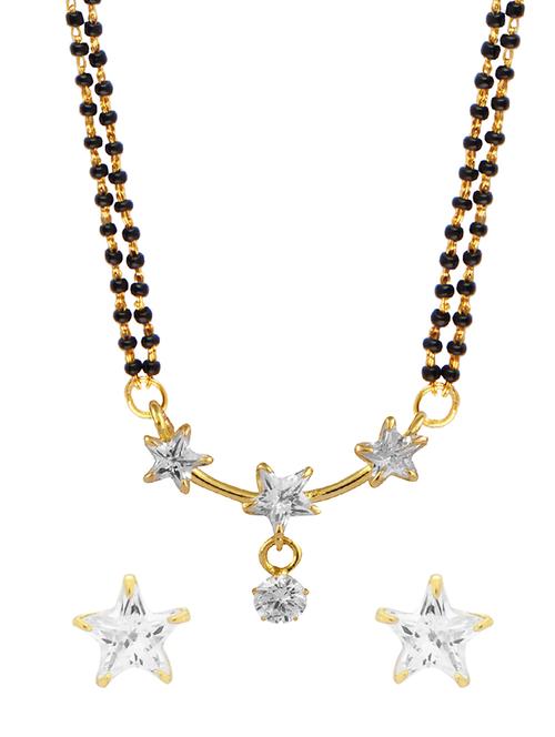 parijaat cz mangalsutra for women - 12803699 - Very Small Image - 1