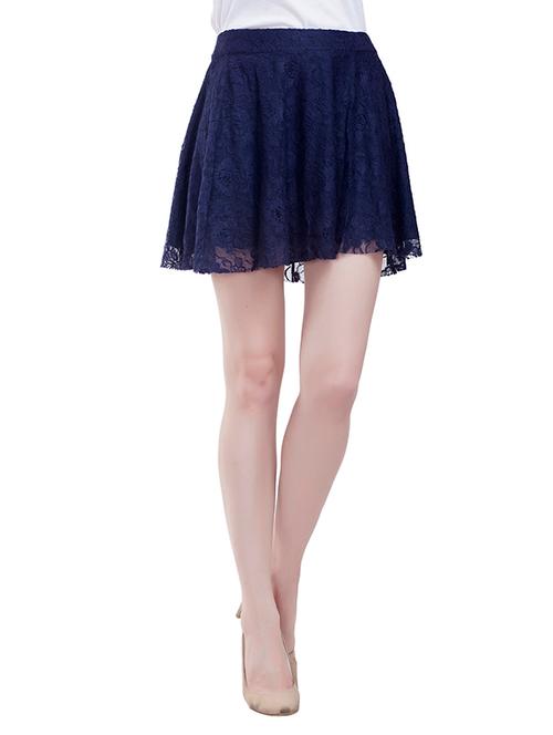 navy blue polyester skirt - 12804525 - Very Small Image - 1
