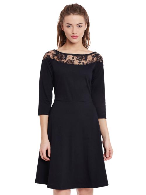 black cotton dress - 12805727 - Very Small Image - 1