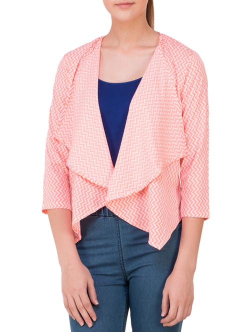 orange crepe shrug - 12806569 - Very Small Image - 1