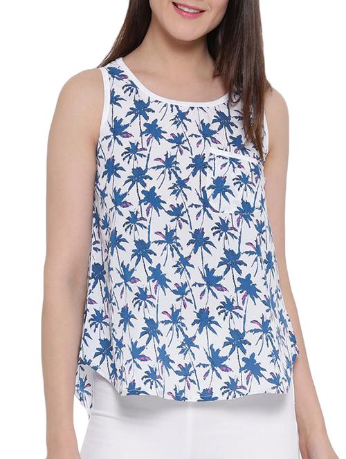 white printed regular top - 12806761 - Very Small Image - 1