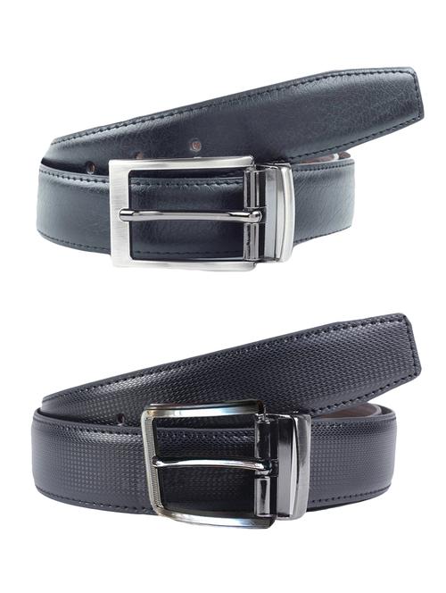 black set of 2 leather belt - 12809491 - Very Small Image - 1