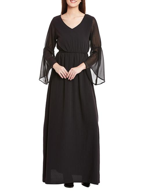 black crepe dress - 12814134 - Very Small Image - 1