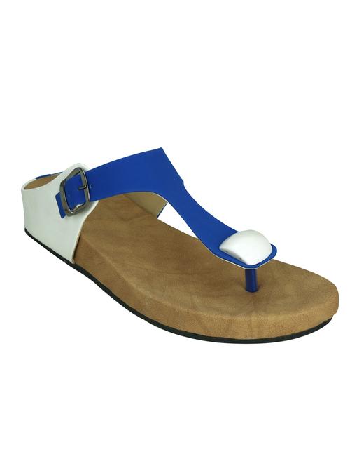 multi colored faux leather flip flops - 12814141 - Very Small Image - 1