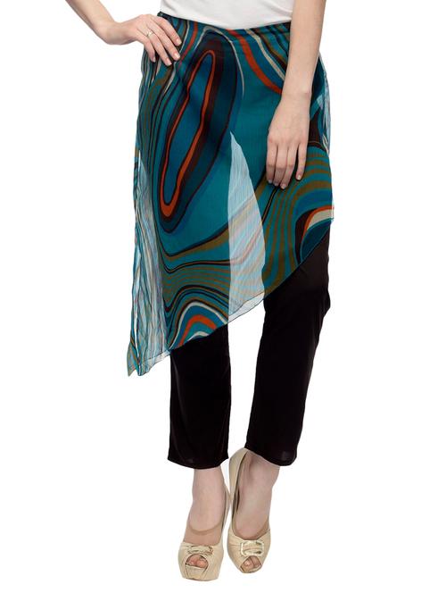 blue polyester trouser - 12815516 - Very Small Image - 1