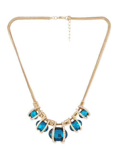 gold metal short necklace - 12816259 - Very Small Image - 1