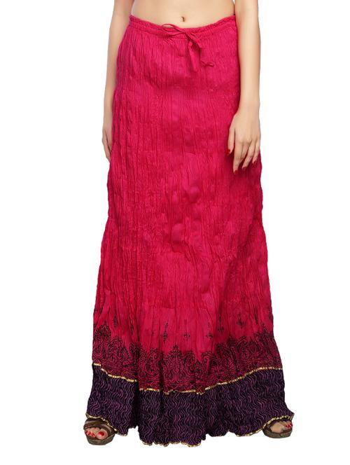 pink cotton skirt - 12816293 - Very Small Image - 1