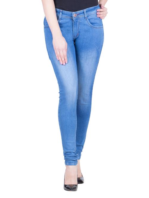 light blue cotton jeans - 12817081 - Very Small Image - 1