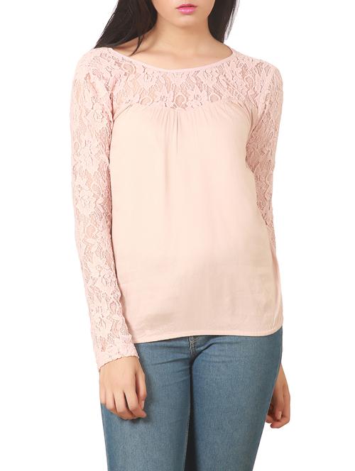 beige cotton regular top - 12817926 - Very Small Image - 1