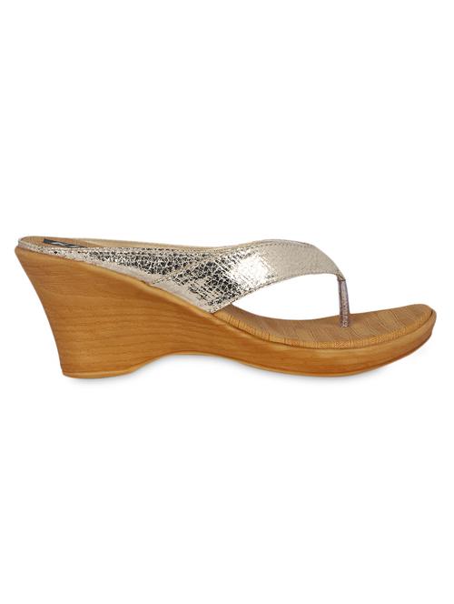 silver leatherette wedges - 1281816 - Very Small Image - 1