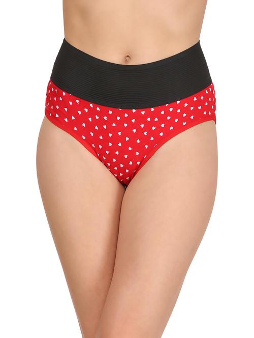 red cotton tummy tucker panty - 12818990 - Very Small Image - 1