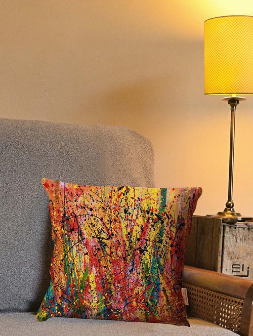la verve digital printed canvas cushion cover - 12820216 - Very Small Image - 1