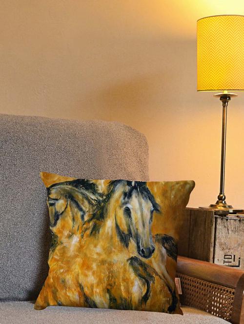 la verve digital printed canvas cushion cover - 12820248 - Very Small Image - 1