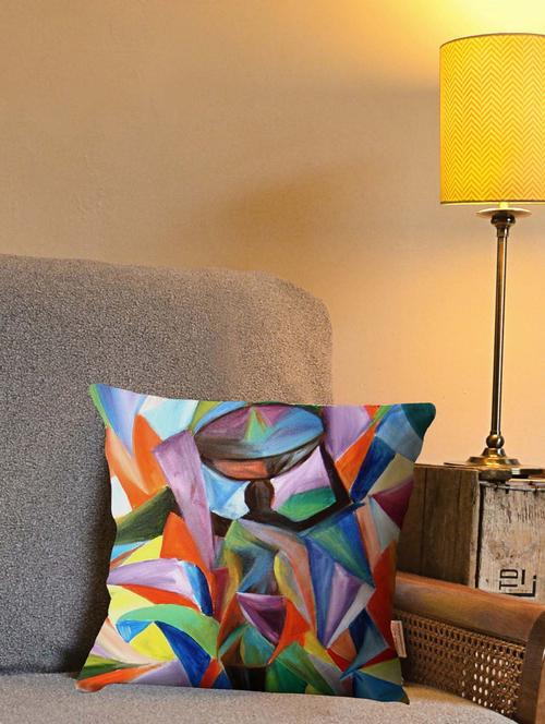 la verve digital printed canvas cushion cover - 12820251 - Very Small Image - 1