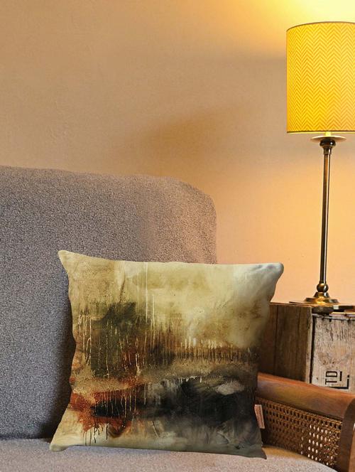 la verve digital printed canvas cushion cover - 12820255 - Very Small Image - 1