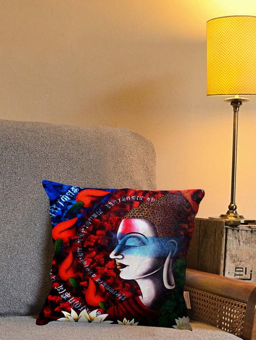 la verve digital printed canvas cushion cover - 12820282 - Very Small Image - 1