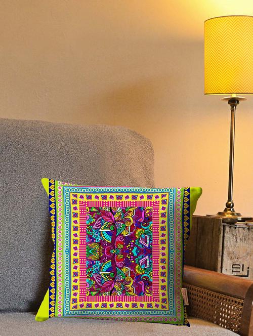 la verve digital printed canvas cushion cover - 12820306 - Very Small Image - 1