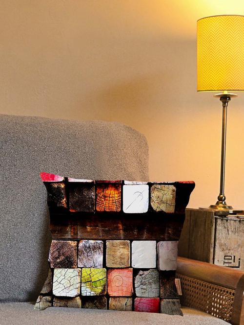 la verve digital printed canvas cushion cover - 12820312 - Very Small Image - 1