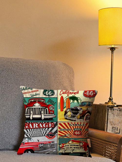 la verve digital printed canvas cushion cover - 12820321 - Very Small Image - 1