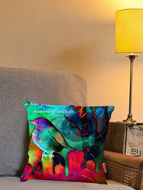 la verve digital printed canvas cushion cover - 12820327 - Very Small Image - 1