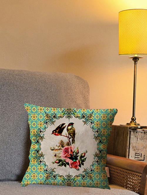 la verve digital printed canvas cushion cover - 12820334 - Very Small Image - 1