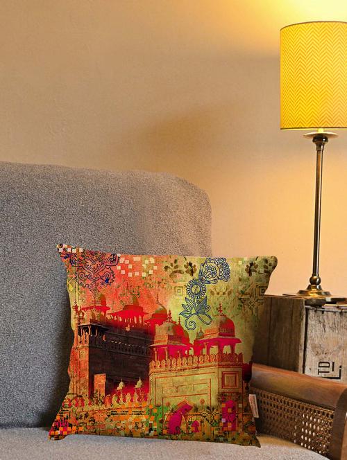 la verve digital printed canvas cushion cover - 12820346 - Very Small Image - 1