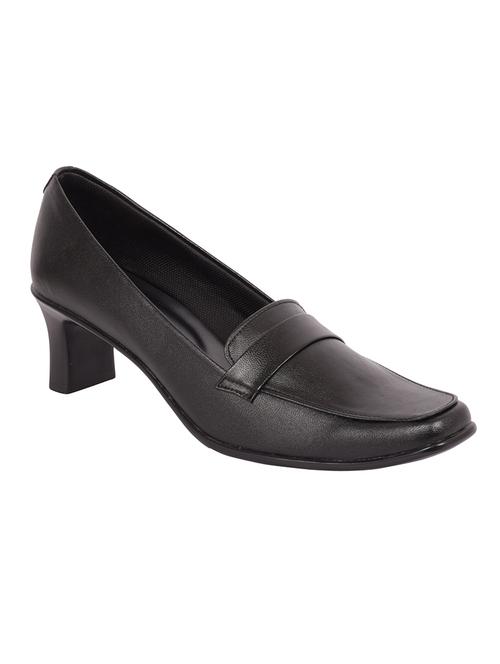 black leather slip on pumps - 12820439 - Very Small Image - 1