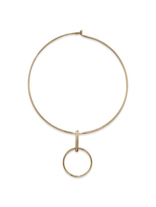 gold metal short necklace - 12821247 - Very Small Image - 1