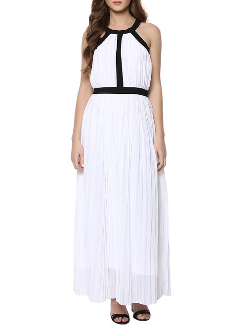halter neck fit & flare maxi dress - 12821627 - Very Small Image - 1