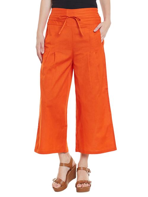 orange cotton palazzo - 12821788 - Very Small Image - 1