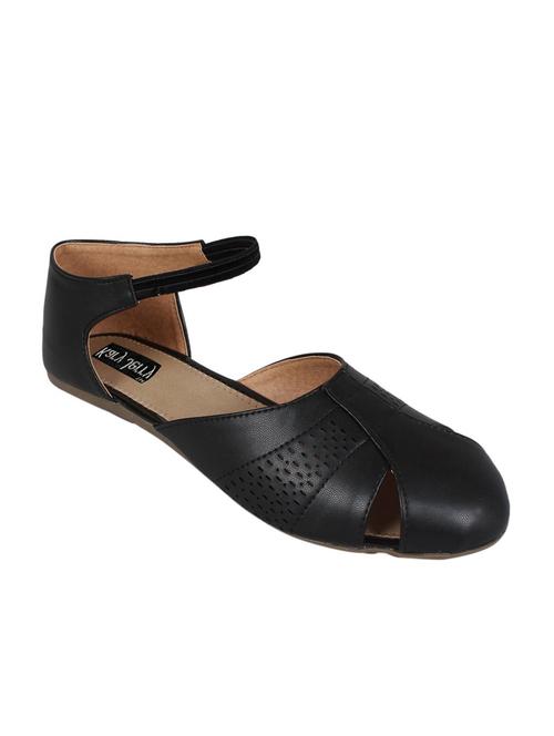 black fabric back strap sandals - 12822150 - Very Small Image - 1