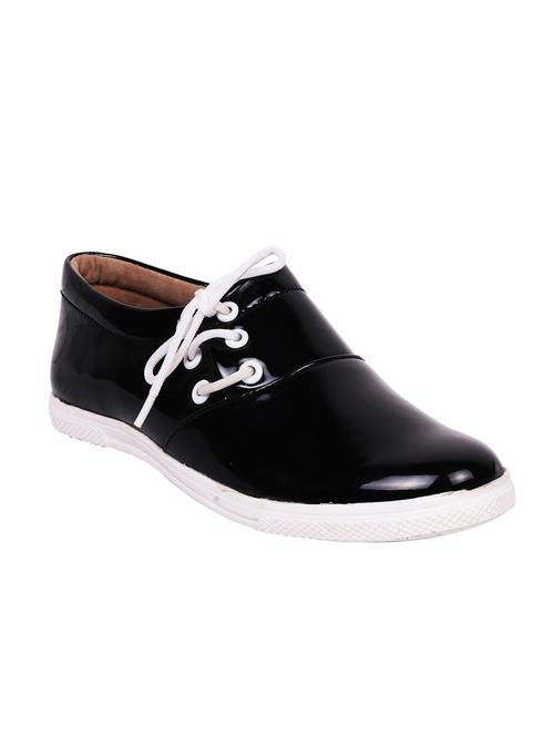 black fabric laceup sneakers - 12822171 - Very Small Image - 1