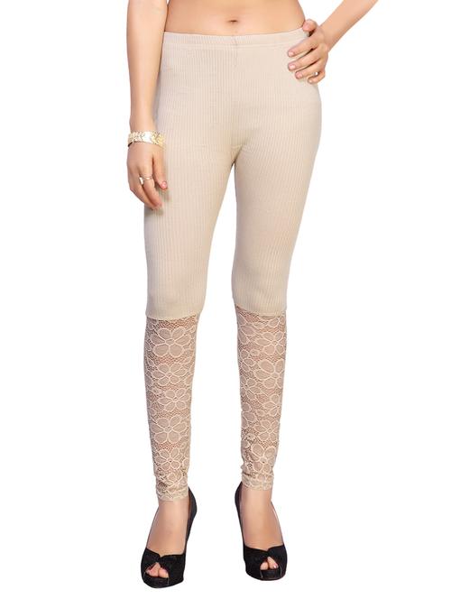 nude cotton legging - 12823505 - Very Small Image - 1